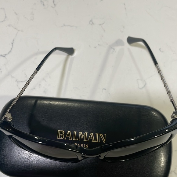 Balmain BL2084 01 Black Cat Eye Sunglasses Gradient Lens - Picture 6 of 6